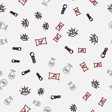 Set line VR controller game, 3d modeling, Augmented reality AR and Wide angle Stock Illustration