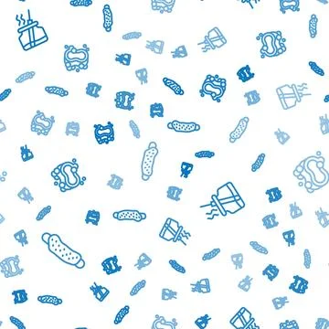 Set line Washcloth, Aroma diffuser and Bar of soap on seamless pattern. Vecto Stock Illustration