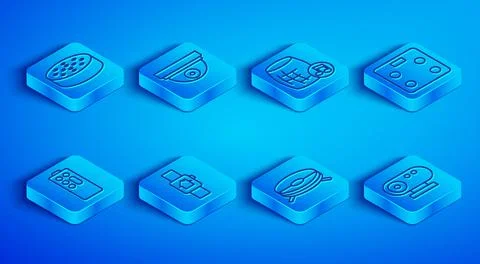 Set line Water sensor, Motion, Voice assistant, Smart home with smart watch Stockillustratie