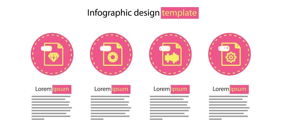Set line WAV file document, DLL, RAW and RUBY icon. Vector Illustrazione stock