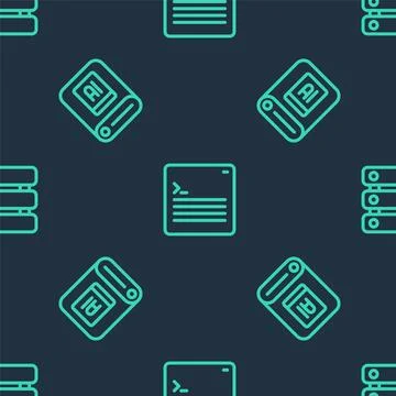 Set line Web developer programming code, Artificial intelligence AI and Ser.. Stock Illustration