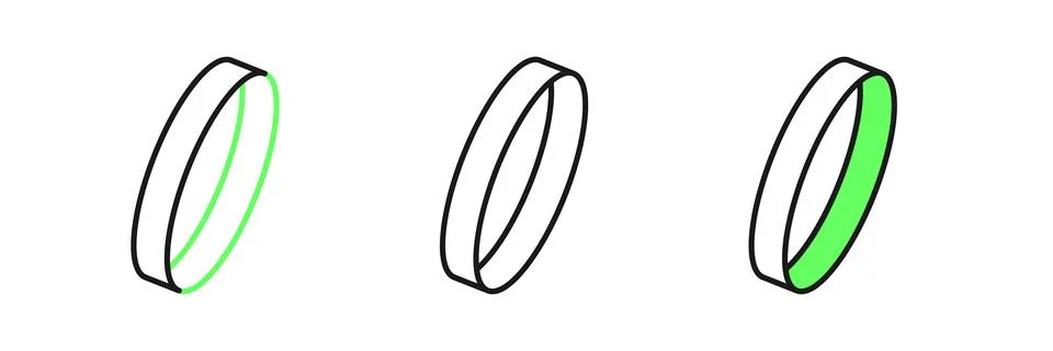 Set line Wedding ring icon isolated on white background. Bride and groom je.. イラスト素材