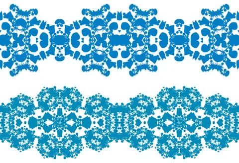 Set linear ornament. Stock Illustration