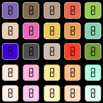 Set of link buttons - internet website icons vector Stock Illustration
