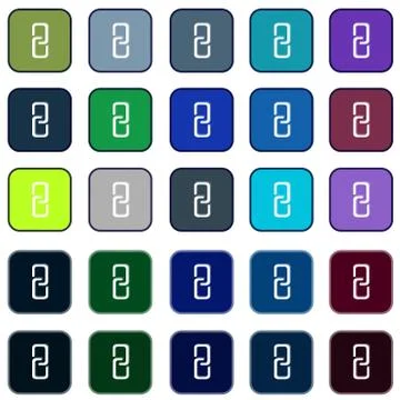 Set of link connection buttons - internet website icons vector Stock Illustration