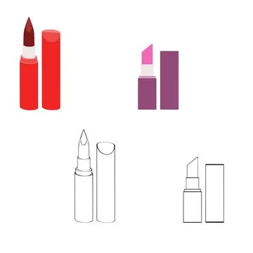 A set of lipsticks Иллюстрация