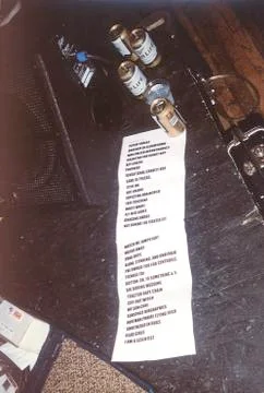 Set-List Foto stock