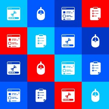 Set Loading data window, Computer mouse, Browser files and Clipboard with イラスト素材