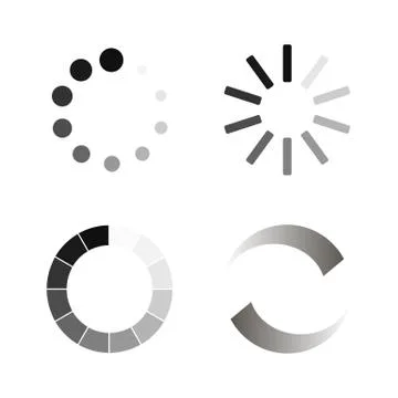 Set Loading icons. Stock Illustration