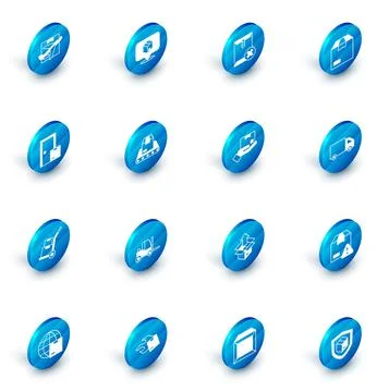 Set Location with cardboard box, Delete envelope, Carton, Home delivery services Stockillustratie