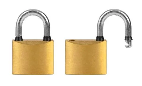 Set of locks Set of locks isolated on white background Copyright: xZoonar.... Stockfoto's
