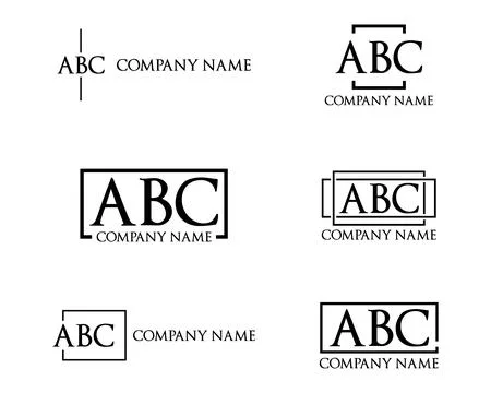 Set of Logo Letter Designs Simple and Minimalis Stockillustratie