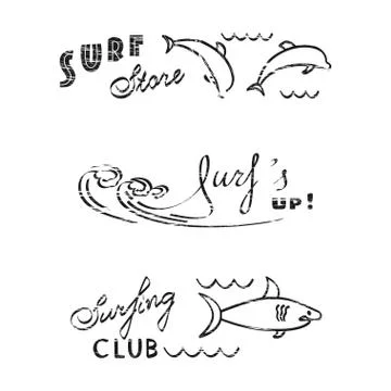 Set of logos Stock Illustration