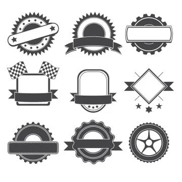Set of logotype element for mechanic, garage, car repair, service Illustrazione stock