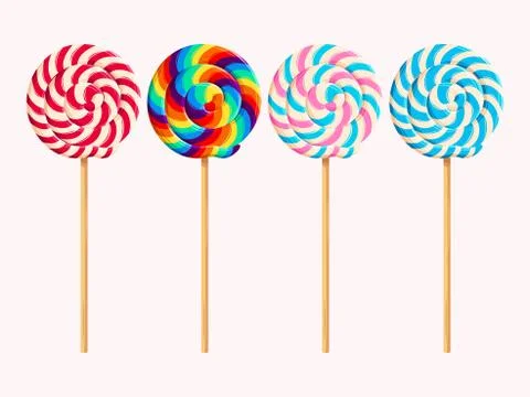Set of lollipops Stock Illustration