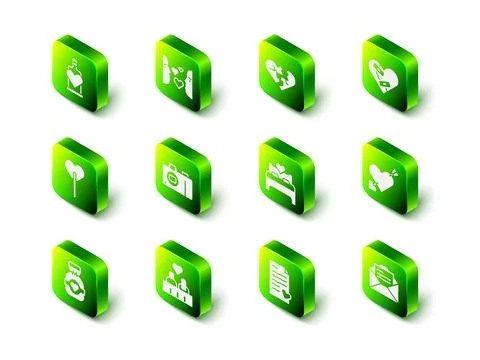 Set Love at first sight, Broken heart or divorce, Healed broken, Amour with a Illustrazione stock