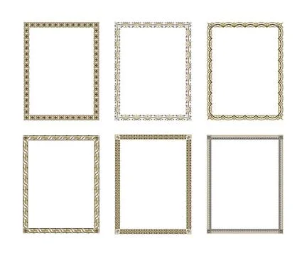 Set luxury decorative frame Stock-Illustration