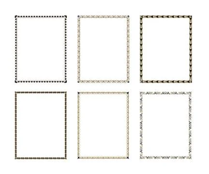 Set luxury decorative frame Stock-Illustration