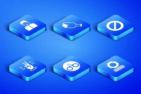 Set Lying burning tires, Censor and freedom of speech, Handcuffs, showing two イラスト素材