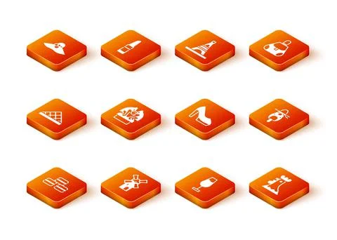 Set Macaron cookie, Windmill, Louvre museum, Gargoyle pedestal, Wine glass Stock Illustration