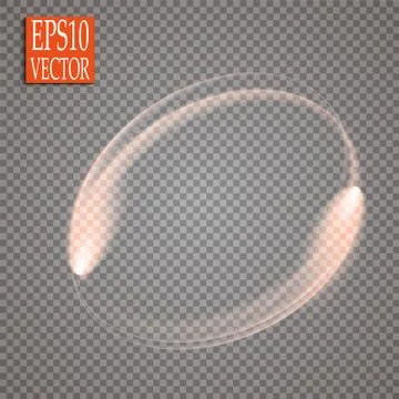 Set of magic glowing spark swirl trail effect isolated on transparent backgro Stock Illustration