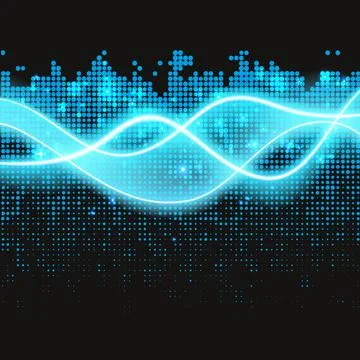 Set of magic glowing spark swirl trail effect isolated on transparent background Illustrazione stock