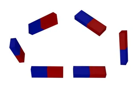 Set of magnets Stock Illustration
