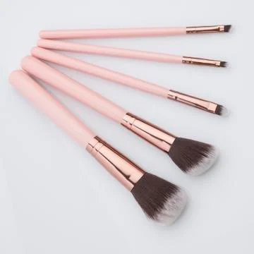 Set of Make up Brushes Shot in Studio Over White Background 写真素材