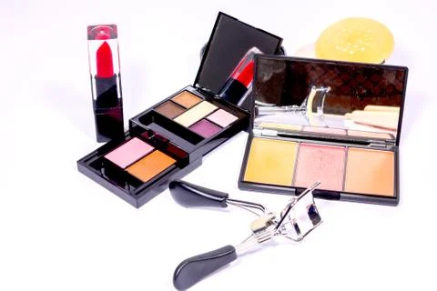Set of make-up products Stock Photos