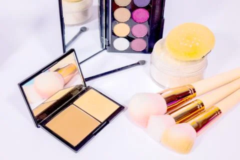 Set of make-up products Stock Photos