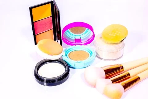 Set of make-up products Stock Photos
