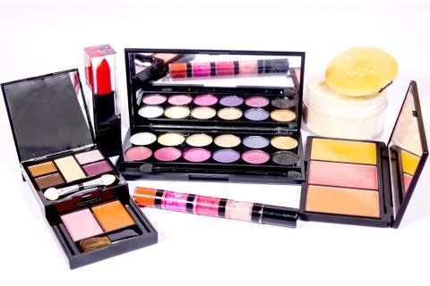 Set of make-up products Stock Photos