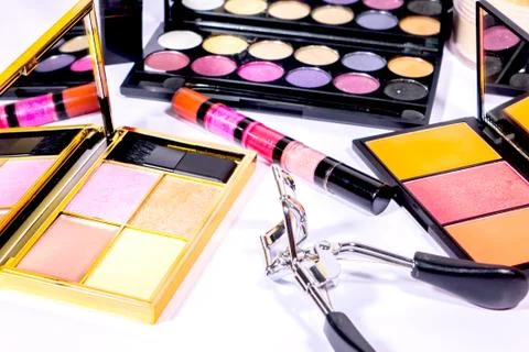 Set of make-up products Stock Photos