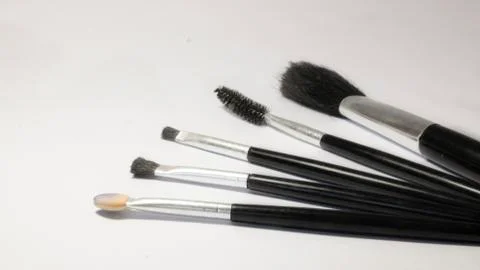Set of makeup brushes Stock-Fotos