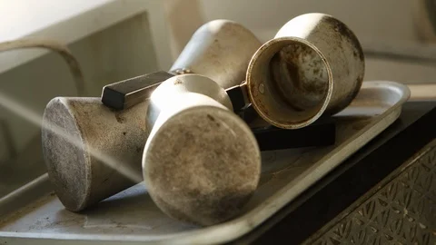 Set for making coffee Stock Footage 89547226