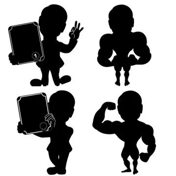 Set of man various situations Stock Illustration