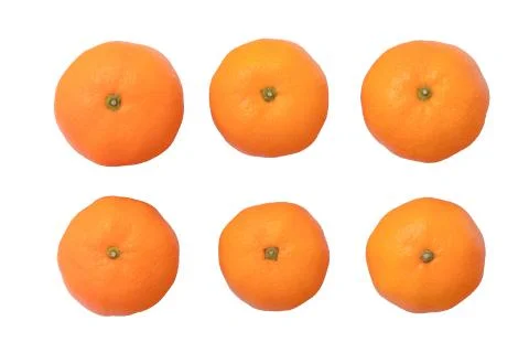 Set of mandarin Stock Photos