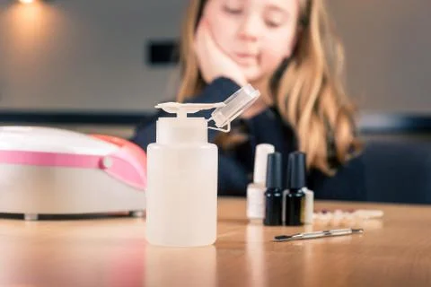 Set of manicure equipment Stock Photos