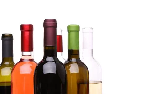 A set of many bottles of wine 写真素材