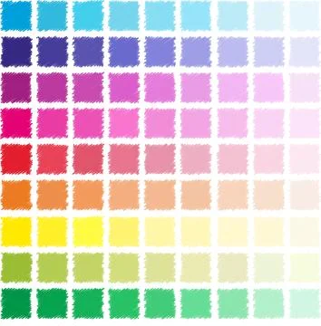 Set of many multi-colored hatch. Palette color Stockillustratie