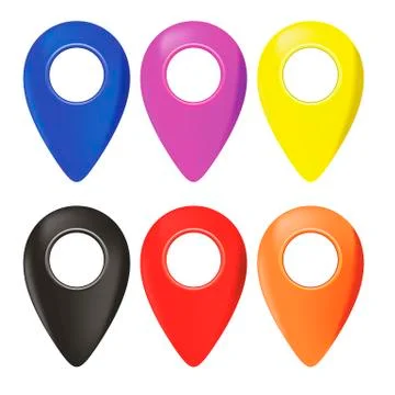 Set of Map Marker Icons Illustrazione stock