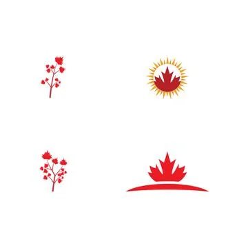 Set Maple leaf vector illustration イラスト素材