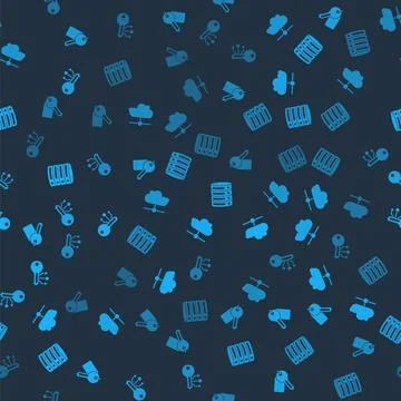 Set Marked key, Network cloud connection, Server, Data, Web Hosting and Stock Illustration