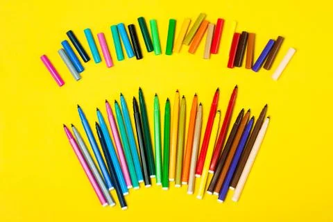 Set of markers Stock Photos