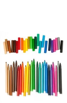 Set of markers Stock Photos