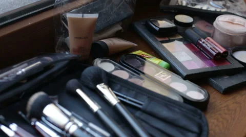 Set of mascara and brushes Stock Footage 59774928