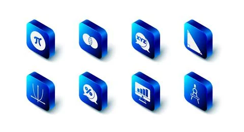 Set Mathematics sets A and B, XYZ Coordinate system, Triangle math, Drawing Stock Illustration