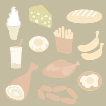 Set meal Stock Illustration