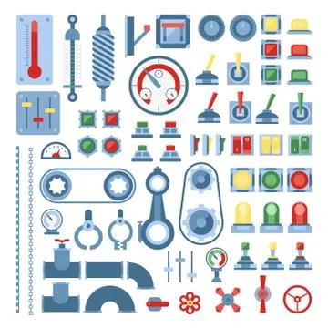 Set of measuring equipment - modern vector realistic isolated clip art Stock Illustration