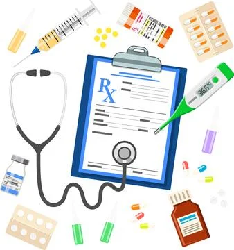 Set medicinal icons Stock Illustration